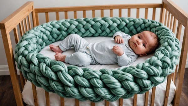 Tour de lit tressé: sécurité et style pour votre bébé